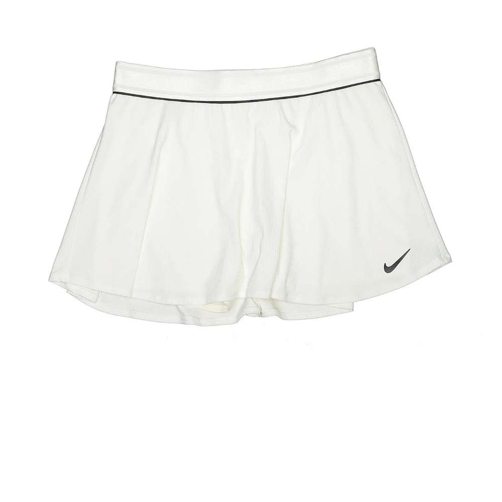 Nike White Active Skort with Black Trim